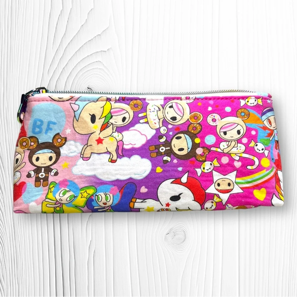 Tokidoki GF BF Zipper Pouch Pencil Case Handmade NEW